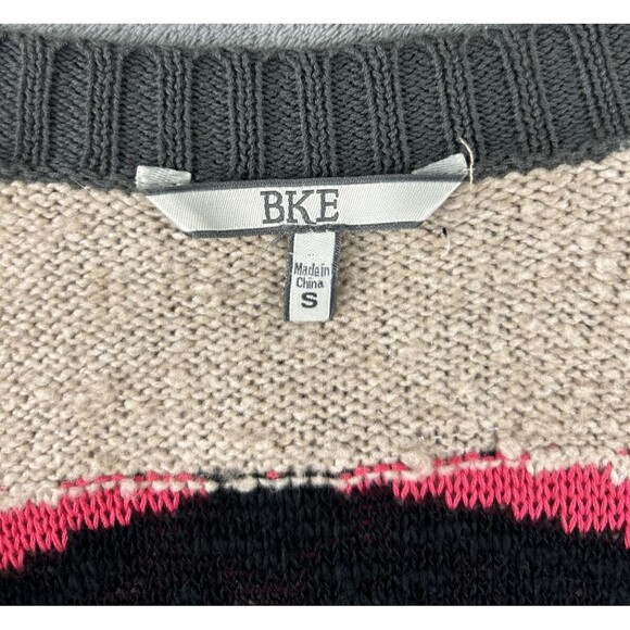 BKE by Buckle Women's Small Open Front Aztec Cardigan Brown Pink Gray Boho - Picture 5 of 9
